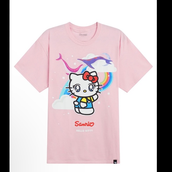 Dim Mak Sanrio Hello Kitty Pink Tee Large NWT - Picture 1 of 1